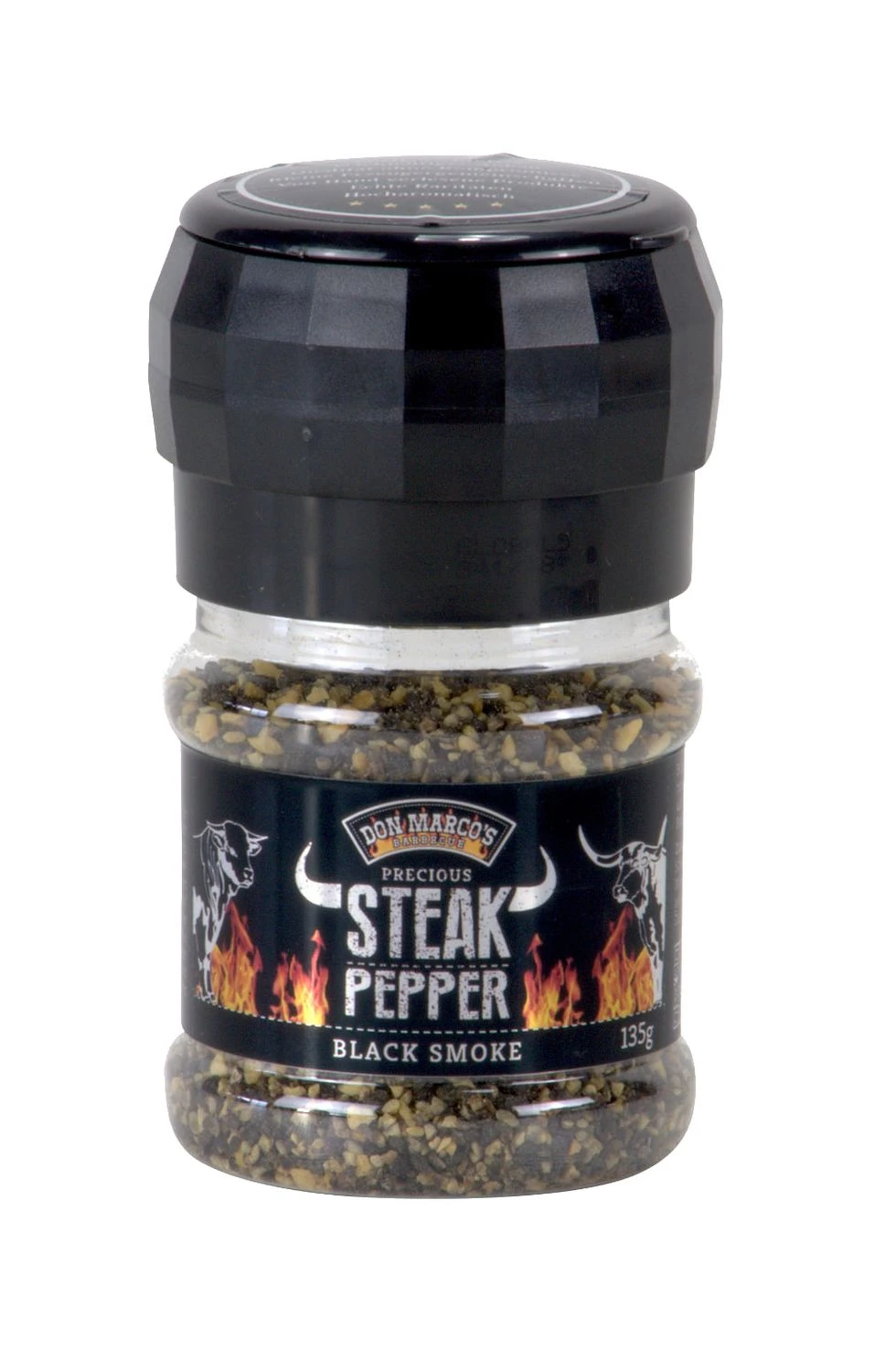 Don Marcos Steak Peffer - Black Smoke - Mit Mühlenaufsatz, 135 G 3 Don Marcos Steak Peffer - Black Smoke - Mit Mühlenaufsatz, 135 G