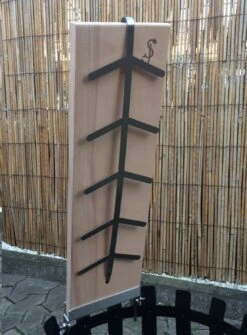 Flammlachsbrett Buche 140mm Klemm-Variante Mit 11mm Nut -Camping Geschäft 20977 Flammlachsbrett 140mm Klemm