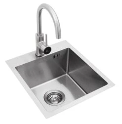 BULL Spülbecken In Der Größe S, 33 X 33 X 20 Cm, Inkl. Wasserhahn (für Warm/kalt) -Camping Geschäft 21619 Bull Spuelbecken Groesse S Edelsta 3 1613487076