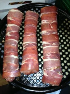 Outdoorchef Pizzablech / Backblech Ø 40cm, Emailliert -Camping Geschäft 68 Grillfrst Grillseminar Schweinelende