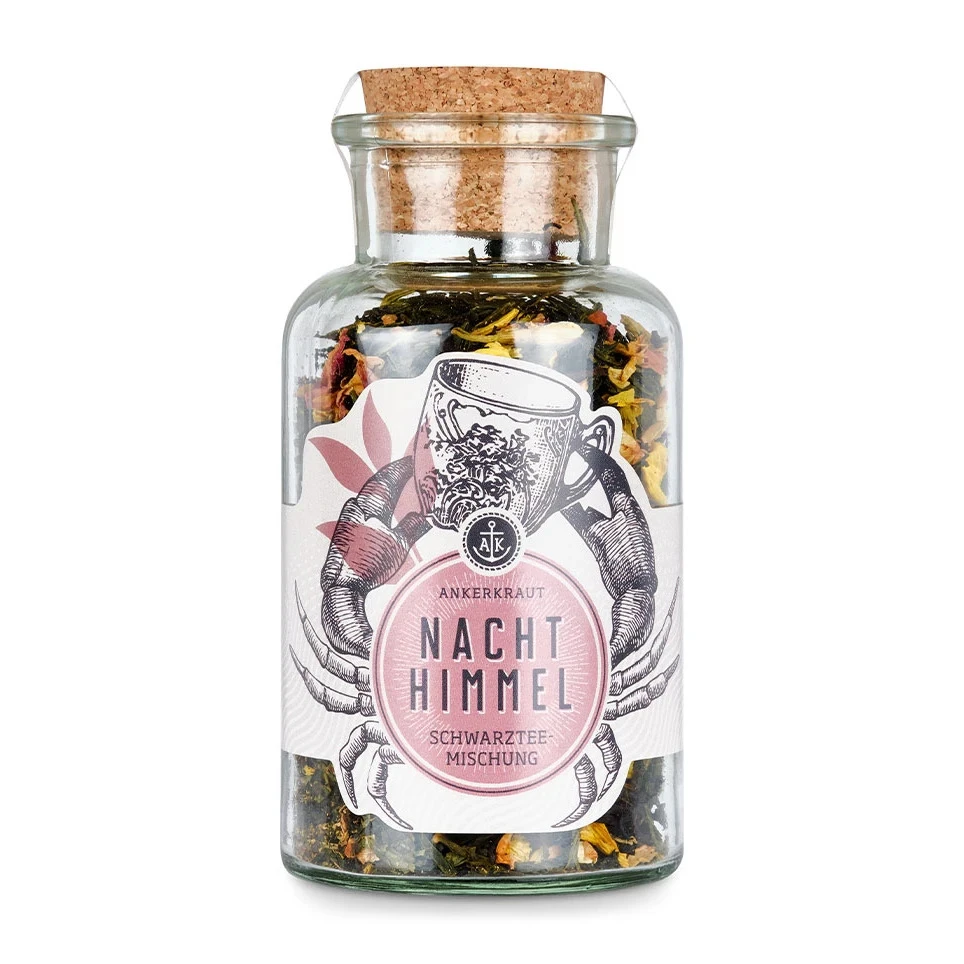 Ankerkraut Tee-Box "Mit Allen Wassern Gewaschen" - Mit Sencha Gojibeere, Nachthimmel, Orange Grapefruit 4 Ankerkraut Tee-Box "Mit Allen Wassern Gewaschen" - Mit Sencha Gojibeere, Nachthimmel, Orange Grapefruit – Bild 2