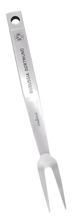 Grillfürst Premium Grillbesteck Set Mit Grillzange, -Wender Und -Gabel - Borussia Dortmund Edition In Geschenkverpackung -Camping Geschäft BVB Premium Grillgabel Edelstahl