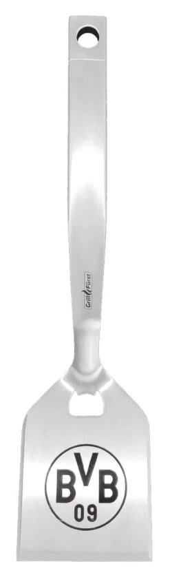 Grillfürst Premium Grillbesteck Set Mit Grillzange, -Wender Und -Gabel - Borussia Dortmund Edition In Geschenkverpackung -Camping Geschäft BVB Premium Grillwender Edelstahl