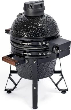The Bastard Keramikgrill Classic Small - Schwarz Glänzend - Modell 2023 -Camping Geschäft Bastard Grill Classic Small BC206 Deckelscharnier