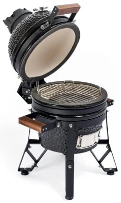 The Bastard Keramikgrill Classic Small - Schwarz Glänzend - Modell 2023 -Camping Geschäft Bastard Grill Classic Small BC206 seitlich