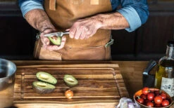 Big Green Egg Messerset -Camping Geschäft Big Green Egg Gemuesemesser Avocado