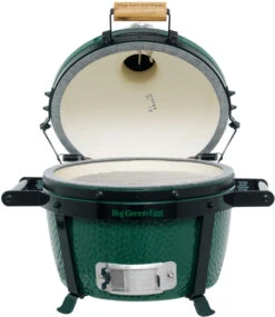 Big Green Egg MiniMax Keramikgrill Starter - Paket -Camping Geschäft Big Green Egg MiniMax Carrier deckel offen 2