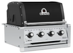 Broil King Regal 420 Black Einbaugrill - Grillfürst Deal Mit Zusätzlichen Edelstahl Grillrosten - Modell 2023 -Camping Geschäft Broil King Regal 420 Black Built In Gasgrill Seitenansicht links 4 1624538210