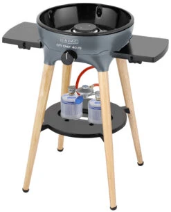 CADAC Gasgrill Citi Chef 40 FS BBQ / Dome Steel Grey, 30 Mbar -Camping Geschäft CADAC Citi Chef 40 FS Steel Grey 2 Gaskartuschen 1