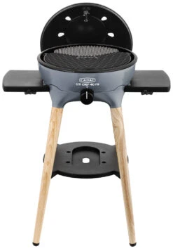 CADAC Gasgrill Citi Chef 40 FS BBQ / Dome Steel Grey, 50 Mbar -Camping Geschäft CADAC Citi Chef 40 FS Steel Grey Deckel offen