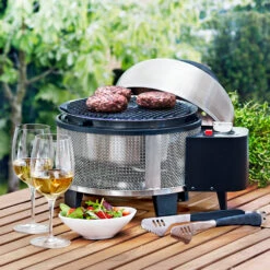 Cobb Grill PREMIER Gas Deluxe - Tischgrill / Campingrill Inkl. Griddle-Grillplatte -Camping Geschäft Cobb Gasgrill Premier Gas Lifestyle