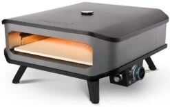 COZZE Pizzaofen Gas 42,5 Cm (17") Mit Thermometer - Inkl. Pizzastein 11 COZZE Pizzaofen Gas 42,5 Cm (17") Mit Thermometer - Inkl. Pizzastein -Camping Geschäft Cozze Gas Pizzaofen Thermometer 17 Zoll seitlich