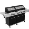 Grillfürst G750G 7-Brenner Doppelkammer - Gasgrill - Eintracht Frankfurt Edition - Gusseisenroste -Camping Geschäft Eintracht Frankfurt Gasgrill G750G Doppelhaube