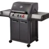 Enders Gasgrill Monroe Black Pro 3 K Turbo -Camping Geschäft Enders Gasgrill Monroe Black Pro 3 K Turbo Seitenablage