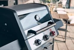 Enders Gasgrill Monroe Pro X 3 S Turbo -Camping Geschäft Enders Gasgrill Monroe ProX 3 S Turbo Edelstahldeckel