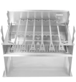 Fennek Grillspießhalter-Set Edelstahl Für Fennek 2.0 -Camping Geschäft Fennek Grillspiesshalter Set auf Grill