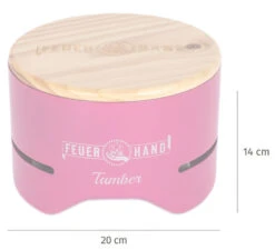 Feuerhand Tischgrill Tamber Telemagenta -Camping Geschäft Feuerhand Tischgrill Tamber Telemagenta Abmessungen