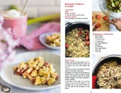 Dutch Oven Vegan - 77 Lieblingsrezepte Für Den Gusseisen Topf -Camping Geschäft Flammo Dutch Oven Vegan Rezept Rhabarber Erdbeer Crumble