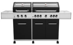 Grillfürst G750E 7-Brenner Doppelkammer - Gasgrill - 1. FC Köln Edition - Edelstahlroste