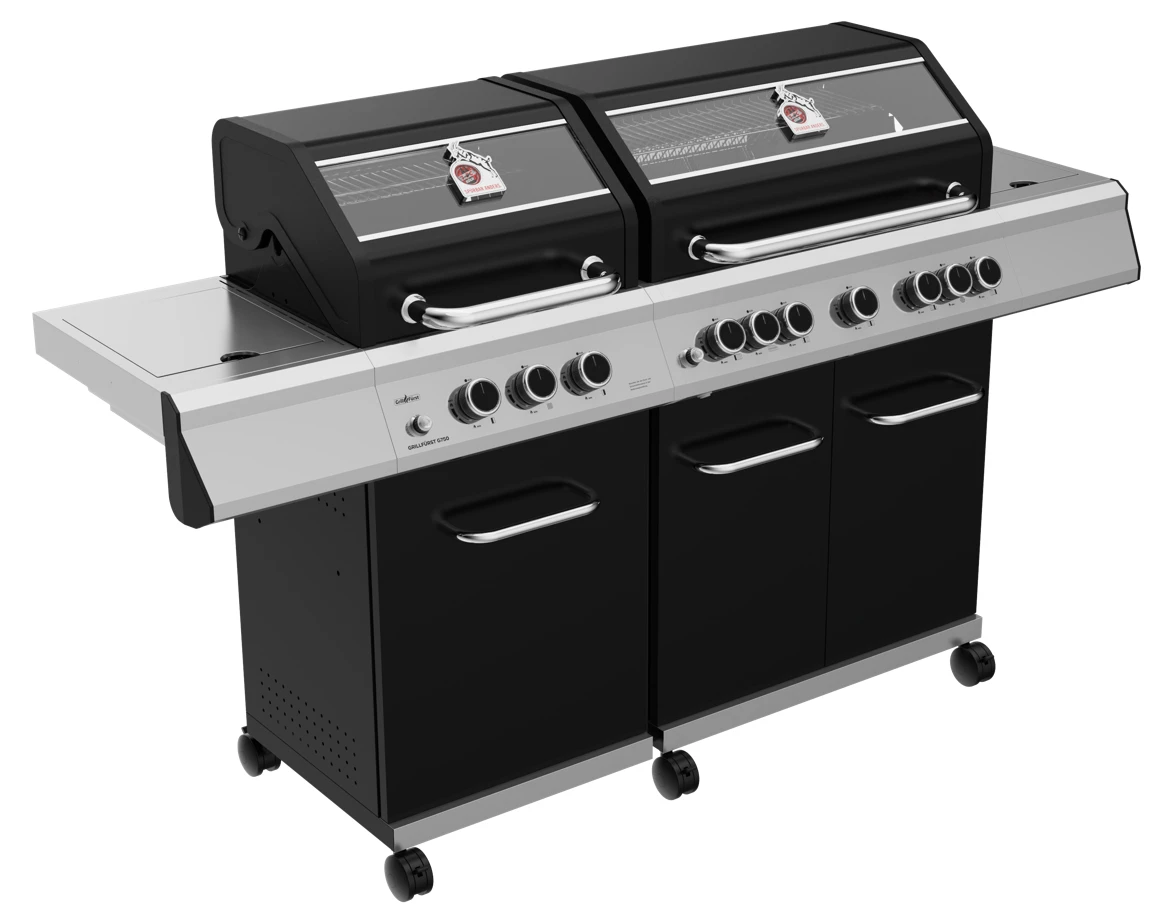 Grillfürst G750G 7-Brenner Doppelkammer - Gasgrill - 1. FC Köln Edition - Gusseisenroste 4 Grillfürst G750G 7-Brenner Doppelkammer - Gasgrill - 1. FC Köln Edition - Gusseisenroste – Bild 2
