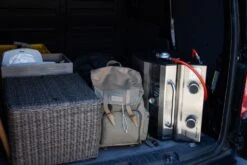 Grillfürst G201E 2-Brenner Gasgrill Portabel V2 - Campinggrill / Balkongrill 50mbar - Inkl. Untergestell -Camping Geschäft Grillfuerst Camping Gasgrill G201 Kofferraum 2