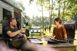 Grillfürst G201E 2-Brenner Gasgrill Portabel V2 - Campinggrill / Balkongrill 50mbar - Inkl. Untergestell -Camping Geschäft Grillfuerst Campinggrill G201E Gasgrill