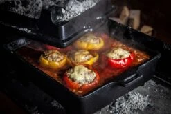 Grillfürst Dutch Oven Set BBQ Kastenform BK6 Aus Gusseisen - X-DEAL Inkl. Tragetasche / Aufbewahrungstasche, Gusseisen Pflege Und Deckelheber -Camping Geschäft Grillfuerst Dutch Oven eckig BK6 1