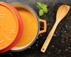 Grillfürst Emaillierter Dutch Oven Ohne Füsse DO4 - Orange -Camping Geschäft Grillfuerst Dutch Oven ohne Fuesse DO4