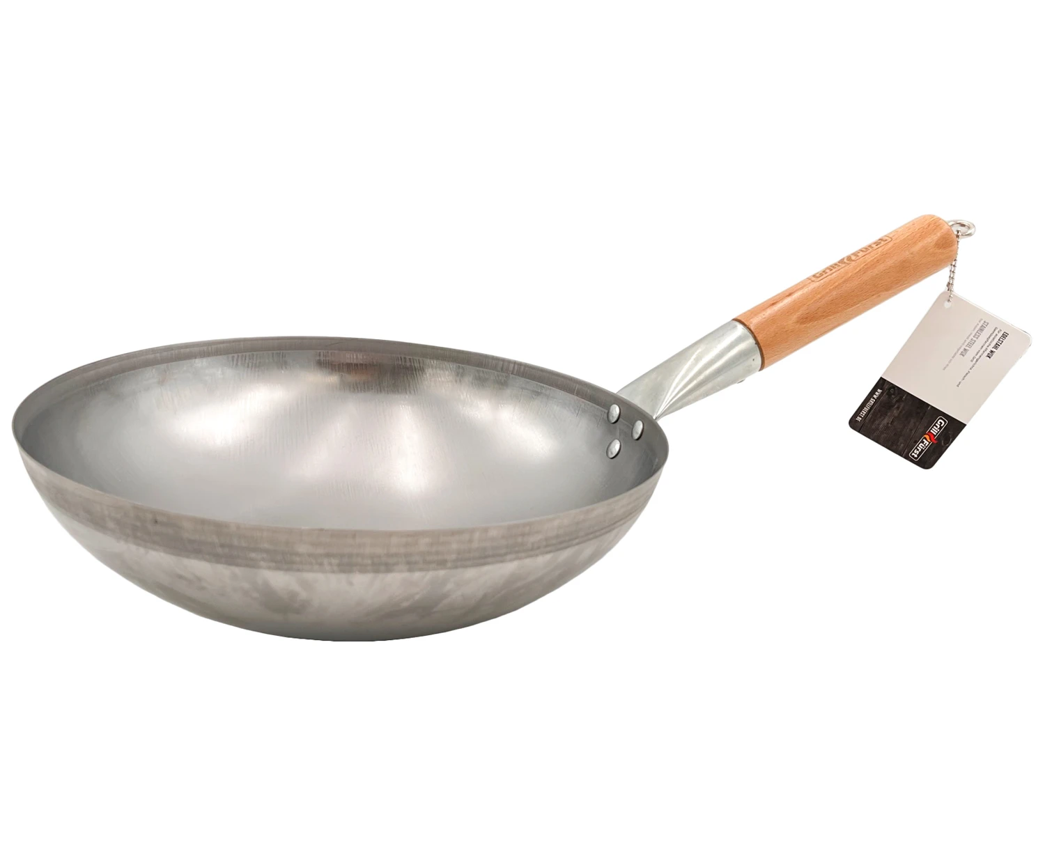 Grillfürst Edelstahl Wok Ø 30 Cm Mit Wokring Für Seitenkocher / Grillrost 3 Grillfürst Edelstahl Wok Ø 30 Cm Mit Wokring Für Seitenkocher / Grillrost