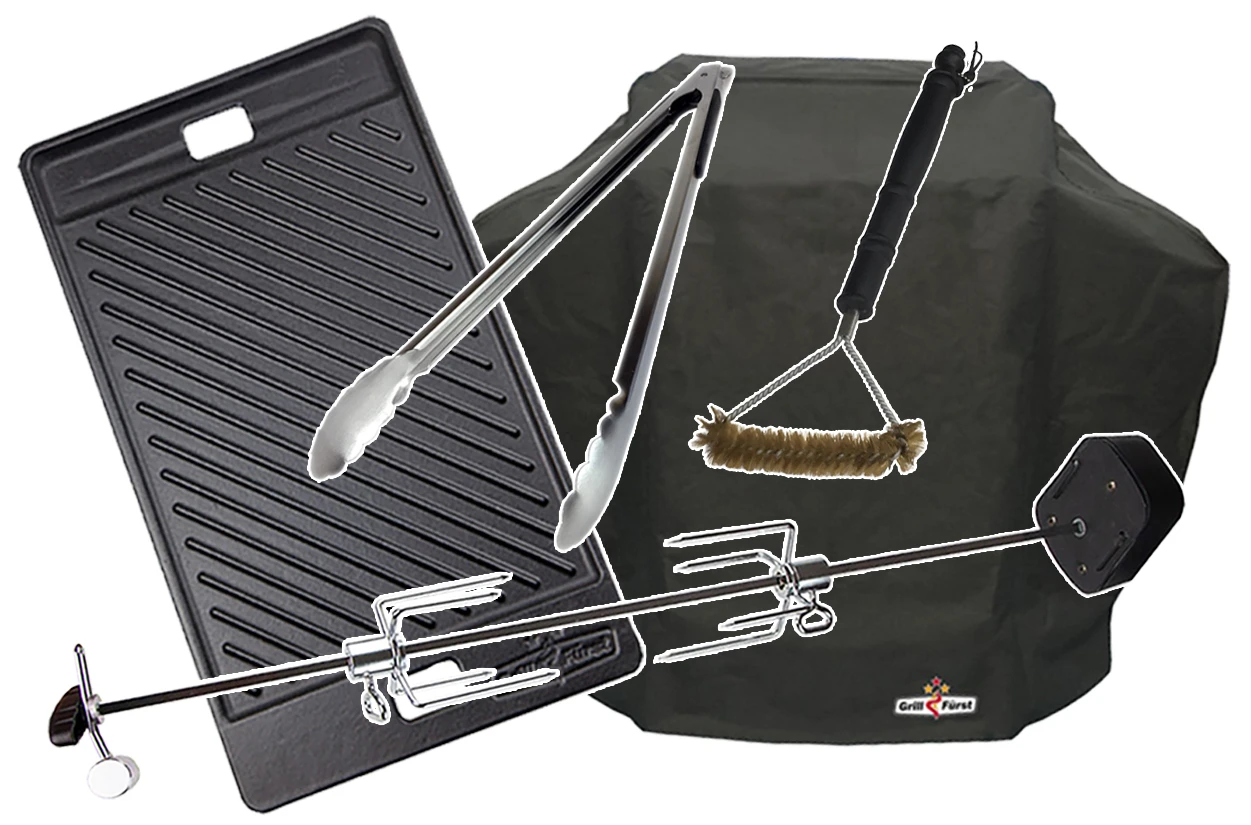 Grillfürst S330G 3-Brenner Gasgrill Mit Seitenkocher Und Gusseisen Rosten - Inkl. Gasgrill Einsteigerpaket 3 Grillfürst S330G 3-Brenner Gasgrill Mit Seitenkocher Und Gusseisen Rosten - Inkl. Gasgrill Einsteigerpaket