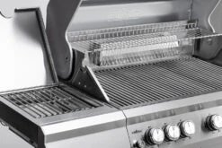 Grillfürst G521E Smart Grill - Mit Automatischer Temperatursteuerung, Hochtemperaturbrenner, Heckbrenner Und Edelstahl Rosten -Camping Geschäft Grillfuerst G521E Smart Grill Edelstahl Grillroste