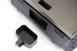 Grillfürst Plancha Grill - 2 Brenner Mit Insgesamt 7 KW Und Edelstahl Plancha - Inkl. 2 Stk. Plancha Spatel Und Grillzange -Camping Geschäft Grillfuerst Gas Planchagrill schwarz Fettschale 1