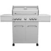 Grillfürst G521E 5-Brenner Edelstahl-Gasgrill Mit Hochtemperaturbrenner, Heckbrenner Und Edelstahl Rosten - X-DEAL Inkl. Zubehörpaket -Camping Geschäft Grillfuerst Gasgrill G521E frontal