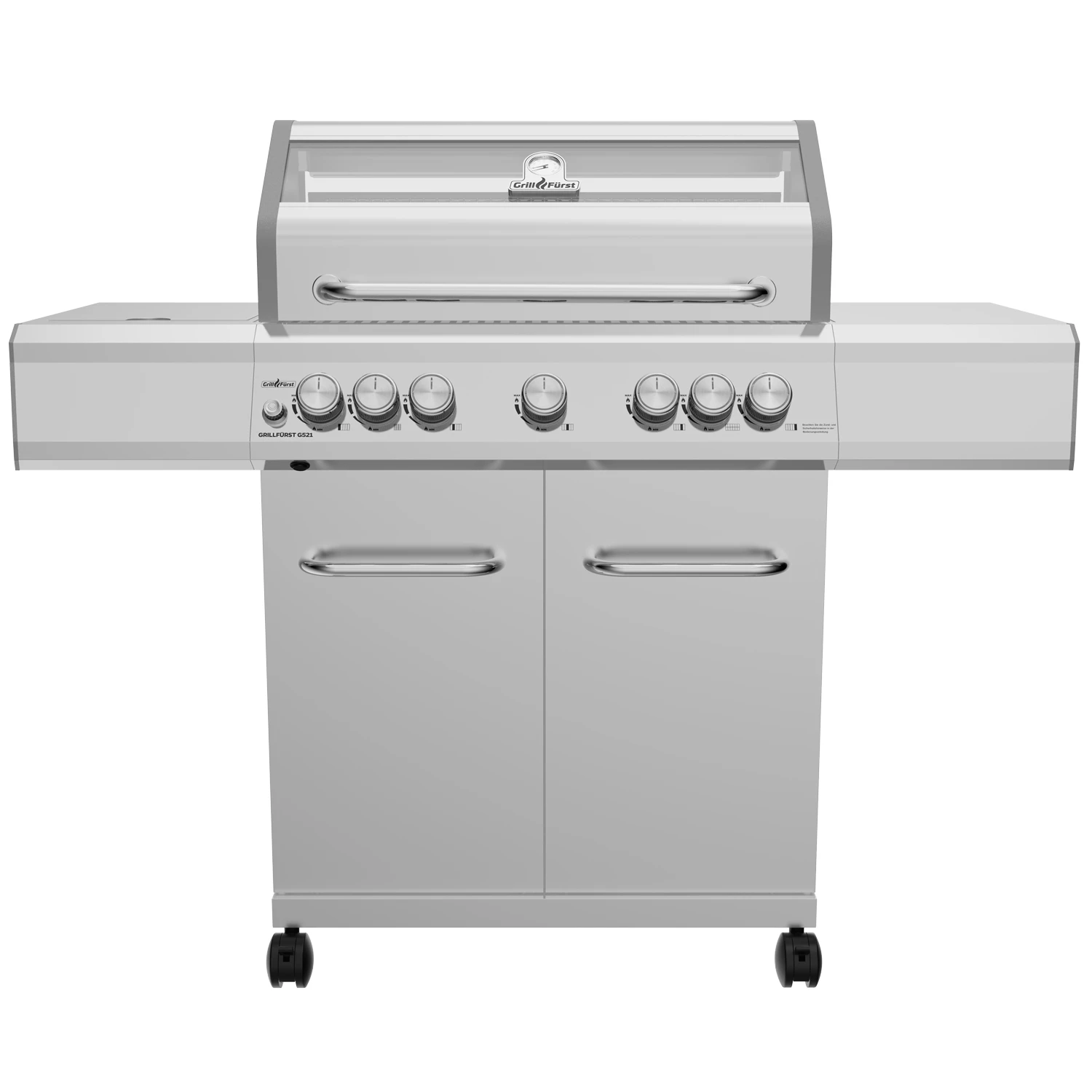 Grillfürst G521G 5-Brenner Edelstahl-Gasgrill Mit Hochtemperaturbrenner, Heckbrenner Und Gusseisen Rosten - X-DEAL Inkl. Zubehörpaket 3 Grillfürst G521G 5-Brenner Edelstahl-Gasgrill Mit Hochtemperaturbrenner, Heckbrenner Und Gusseisen Rosten - X-DEAL Inkl. Zubehörpaket