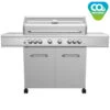 Grillfürst G621E 6-Brenner Edelstahl-Gasgrill Mit Hochtemperaturbrenner, Heckbrenner Und Edelstahl Rosten