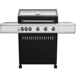 Grillfürst S530G 5-Brenner Gasgrill Mit Seitenkocher Und Gussrosten - Inkl. Gasgrill Einsteigerpaket -Camping Geschäft Grillfuerst Gasgrill S530G ohne Zertifikat