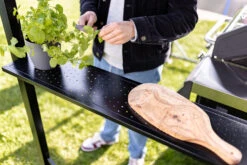 Grillfürst Premium Grillpavillon Aus Stahl Mit Wetterfestem Metalldach Und Ablageflächen -Camping Geschäft Grillfuerst Grillpavillon Ablage