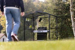 Grillfürst Premium Grillpavillon Aus Stahl Mit Wetterfestem Metalldach Und Ablageflächen -Camping Geschäft Grillfuerst Grillpavillon Garten Grillpavillon