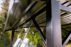 Grillfürst Premium Grillpavillon Aus Stahl Mit Wetterfestem Metalldach Und Ablageflächen -Camping Geschäft Grillfuerst Grillpavillon Stahl Streben Detail