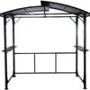 Grillfürst Premium Grillpavillon Aus Stahl Mit Wetterfestem Metalldach Und Ablageflächen -Camping Geschäft Grillfuerst Grillpavillon wetterfest mit Stahldach