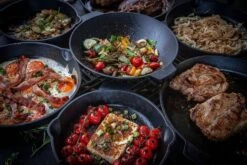 Grillfürst Gusseisen Wok Mit 2 Griffen Ø 30 Cm -Camping Geschäft Grillfuerst Gusseise Pfannen