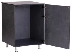 Grillfürst Outdoor Küche Schrank Modul Klein OKS66 Schiefer 5 Grillfürst Outdoor Küche Schrank Modul Klein OKS66 Schiefer -Camping Geschäft Grillfuerst Outdoor Kueche Schrank Modul klein Tuer offen schiefer