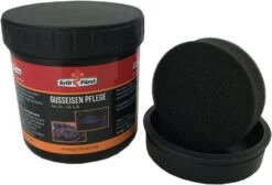 Grillfürst Dutch Oven Set / Gusseisen Pflegeset -Camping Geschäft Grillfuerst Pflegepaste Gusseisen Schwamm