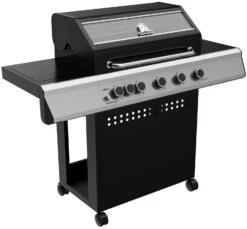 Grillfürst S530G 5-Brenner Gasgrill Mit Seitenkocher Und Gussrosten - Inkl. Gasgrill Einsteigerpaket -Camping Geschäft Grillfuerst S 530 Gasgrill Seitenkocher Gussroste seite 1