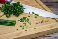 Grillfürst Schneidebrett Set, 2 Kleine Schneidebretter 39 X 26cm, 1 Großes Schneidebrett 50 X 30cm -Camping Geschäft Grillfuerst Schneidebrett klein Lauch