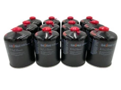 Grillfürst Kombi Kartuschen-Druckregler 50 Mbar - X-DEAL Inkl. 12 Grillfürst Gaskartuschen -Camping Geschäft Grillfuerst Schraubkartusche Gaskartusche Set 12 Stk