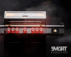 Grillfürst G521E Smart Grill - Mit Automatischer Temperatursteuerung, Hochtemperaturbrenner, Heckbrenner Und Edelstahl Rosten -Camping Geschäft Grillfuerst Smart Evolution Gasgrill G521E