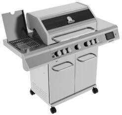 Grillfürst G521E Smart Grill - Mit Automatischer Temperatursteuerung, Hochtemperaturbrenner, Heckbrenner Und Edelstahl Rosten -Camping Geschäft Grillfuerst Smartgrill mit Infrarot Seitenbrenner 1