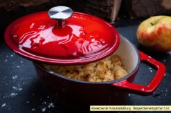 Grillfürst Dutch Oven Sternentöpfchen / Gusseisen Bräter - Emailliert - S - Lila -Camping Geschäft Grillfuerst Sternentoepfchen S Gusseisen emailliert Beispiel 2