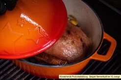 Grillfürst Dutch Oven Sternentöpfchen / Gusseisen Bräter - Emailliert - XL - Lila -Camping Geschäft Grillfuerst Sternentoepfchen XL Beispiel